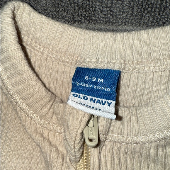 Cozy Kids One Piece Set - Cream and Green - Picture 5 of 6